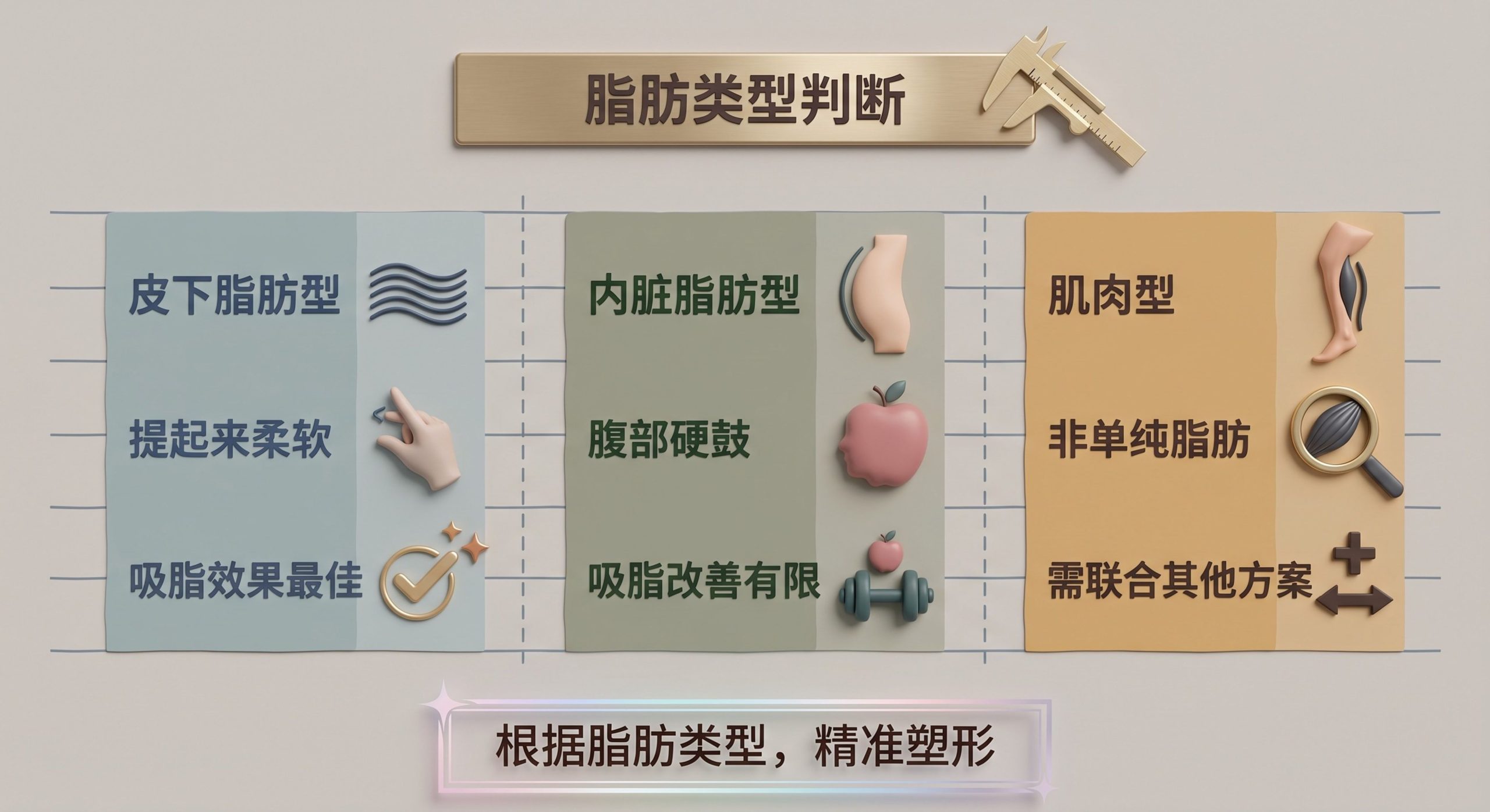 脂肪類型判斷示意圖